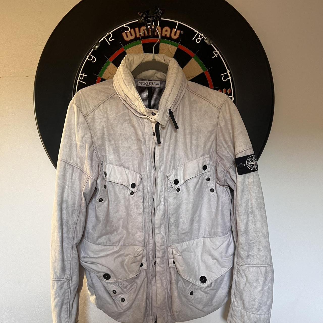 Stone island 00' multipocket tyvek jacket White | Depop