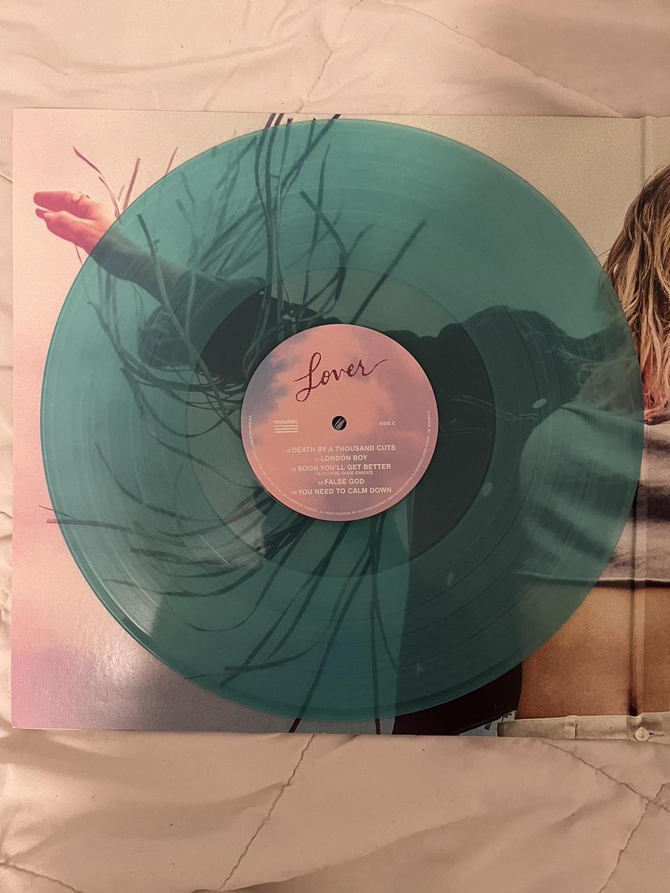 Taylor Swift's Lover record With both blue and pink - Depop