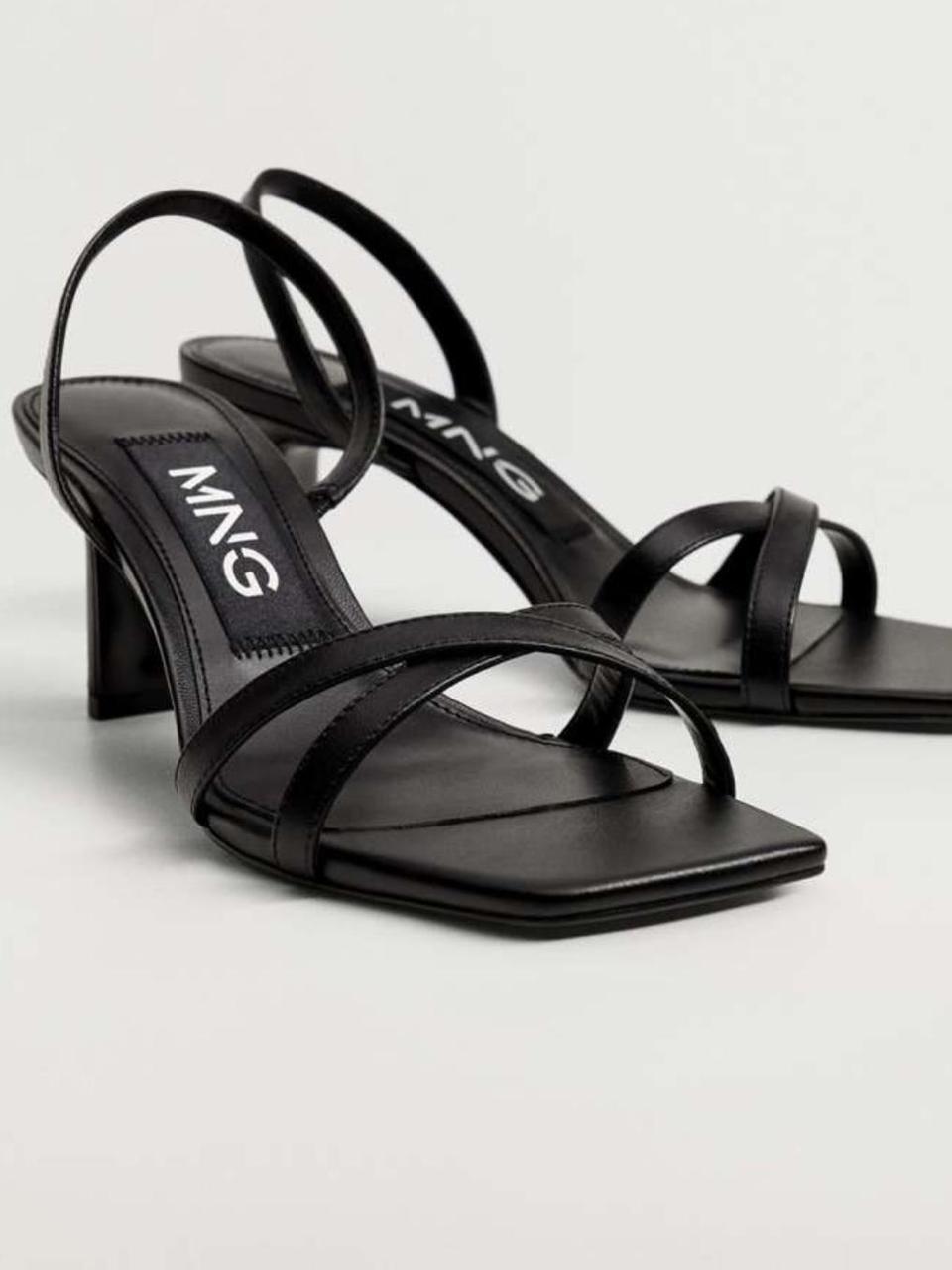 Mango Women's Sandals - Black - US 8 – Black Mango sandal heel. I will list …