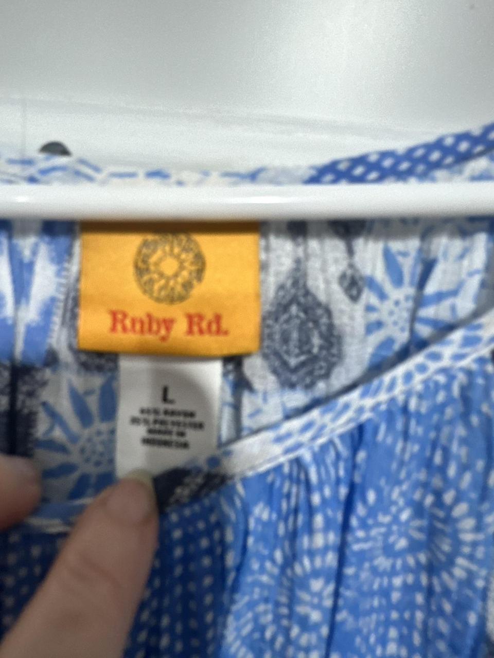 Women's Blouse - Blue/Multi - L – Ruby Red large … - image 2