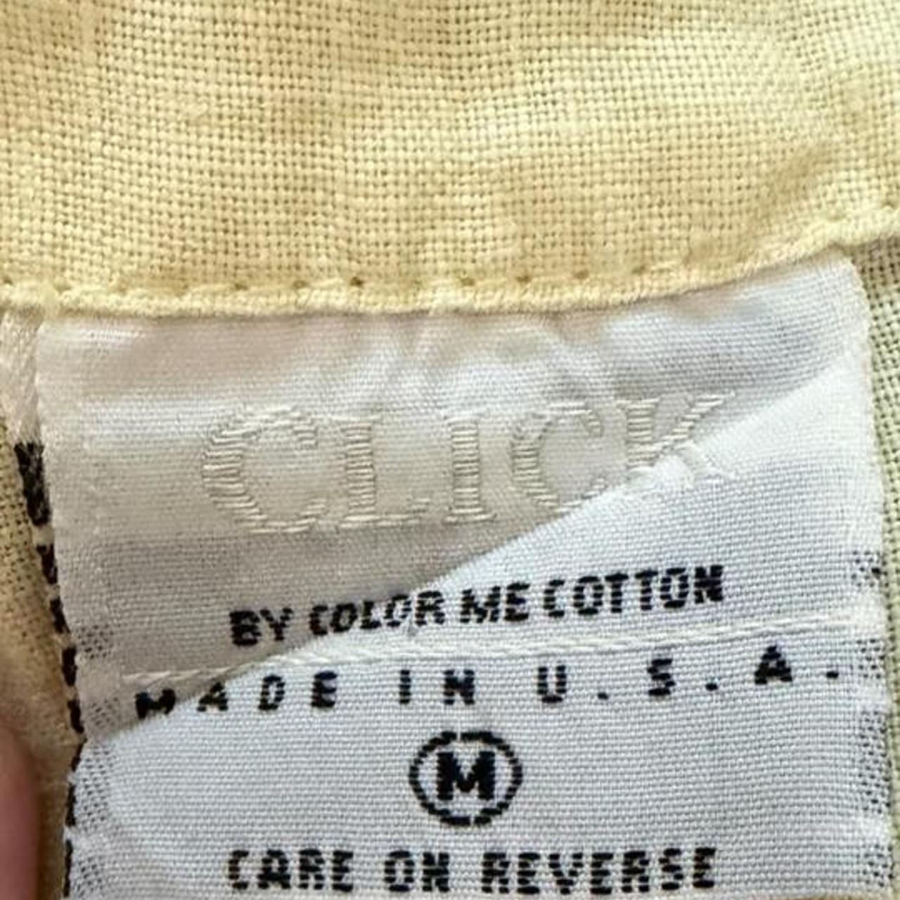 Click women's yellow and cream dress