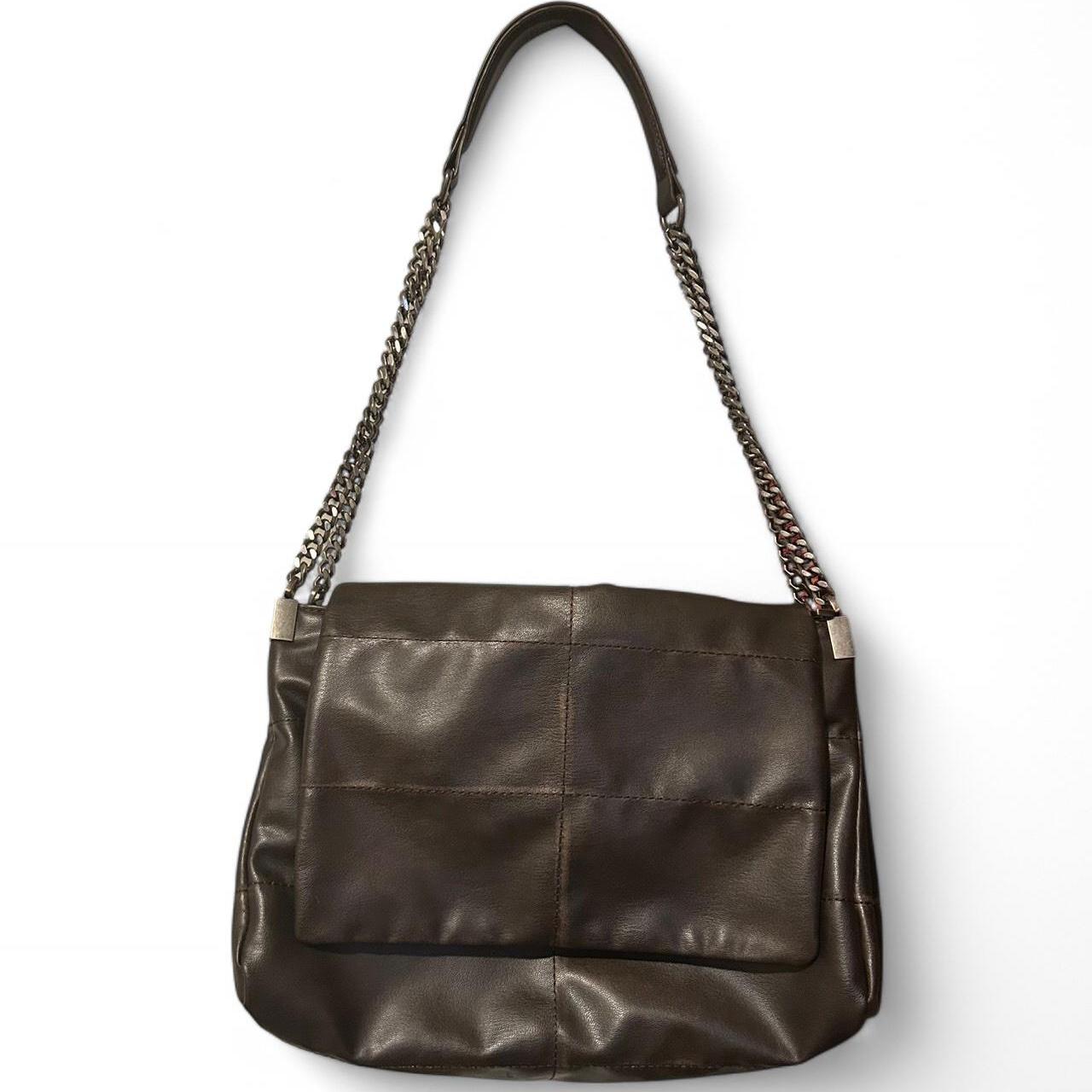 Zara Rock Style Flap Shoulder Bag Brown Depop