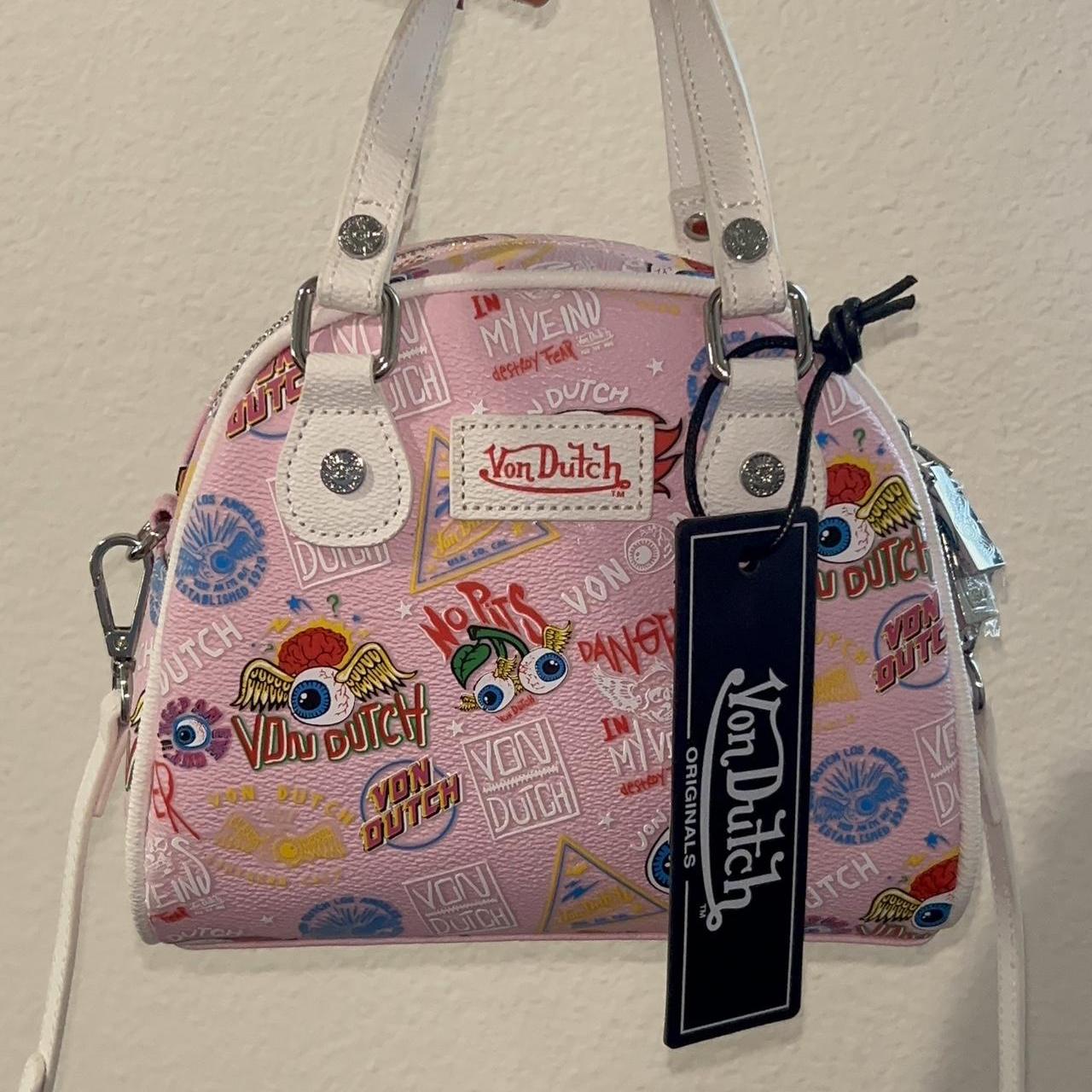 SALE明日まで！Von Dutch ピンク バッグ Hot In Pink Von Dutch Faux Leather Handbag - Hot Pink