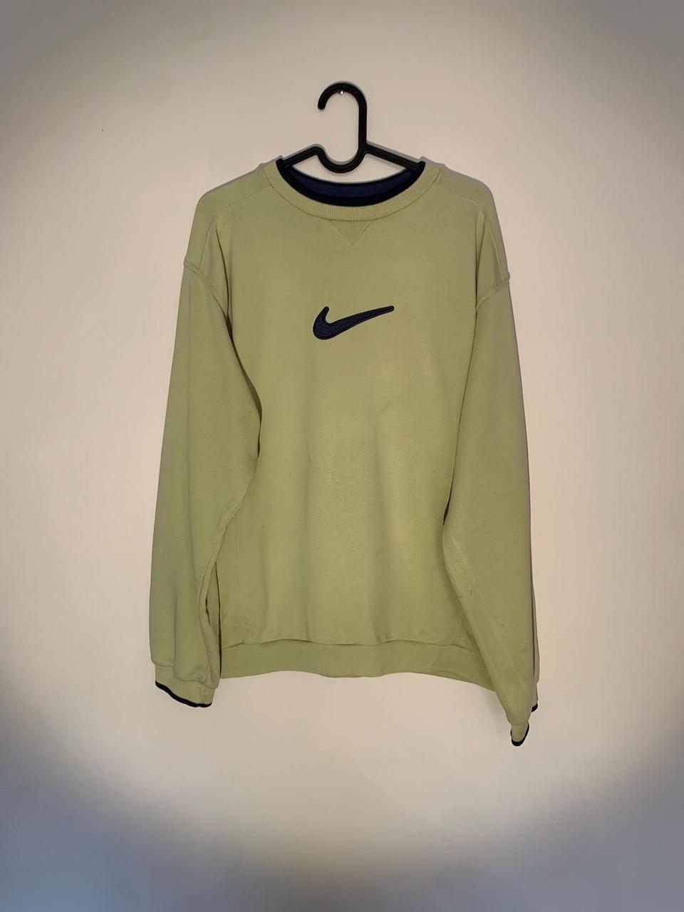 Light green Nike crop crewneck. Size small. Has a - Depop