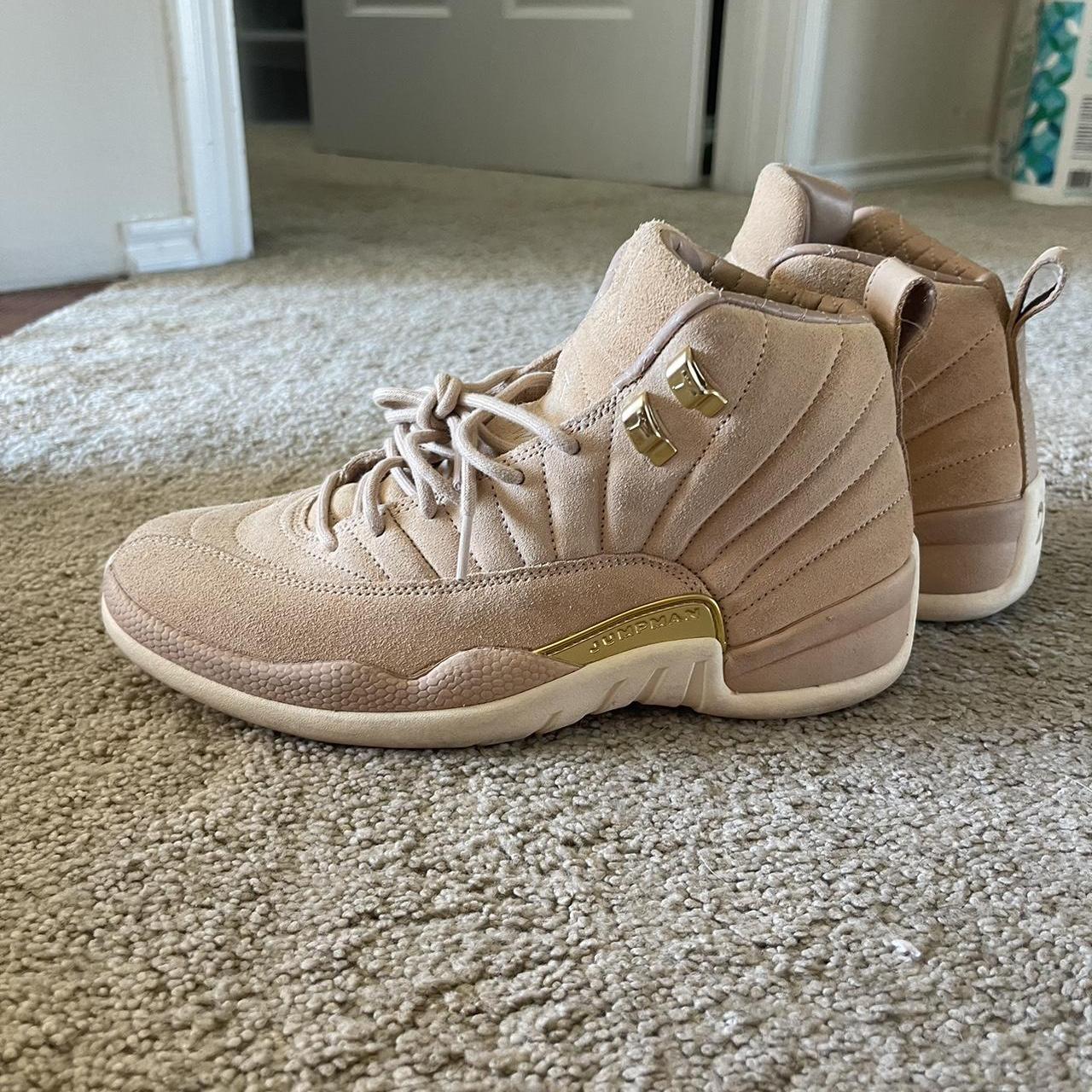 tan jordans 12
