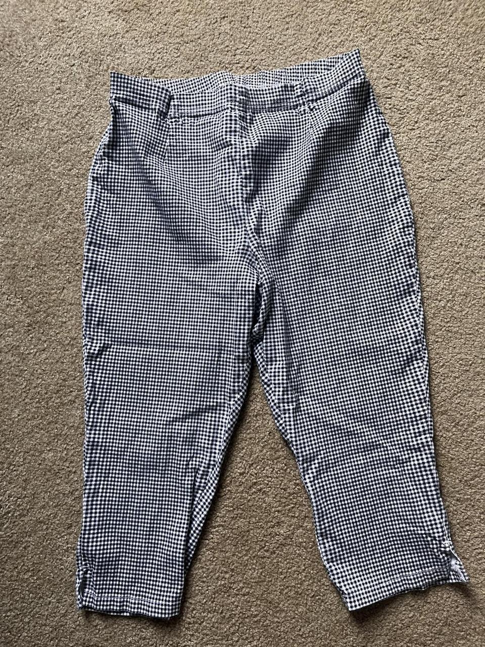 Faded Glory Women's Capri Pants Blue/Multi XL – Vintage black