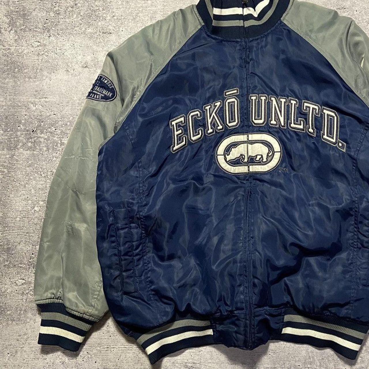 Vintage 00s ECKO UNLTD Bomber Jacket Rap Size XL | Depop