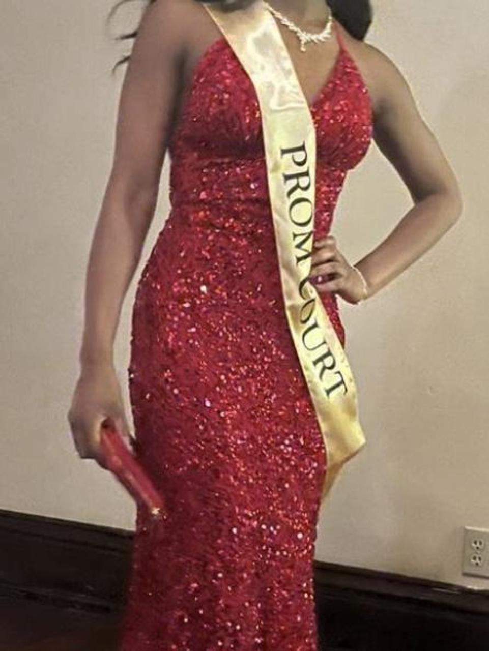 Scala Women's Dress - Red - 0 – Scala Red sequin … - image 2