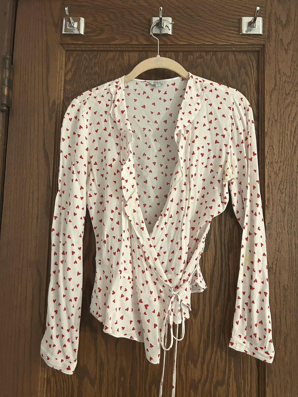 Rails Women's Blouse - White/Pink - S – Rails Wra… - image 1