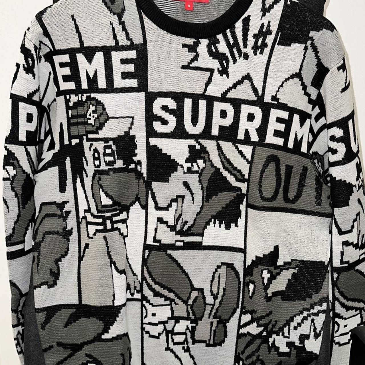 Supreme Cartoon Sweater Black (Small), In great...