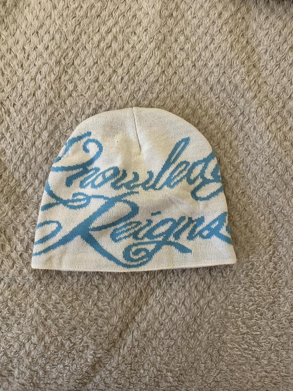 Supreme white beanie skully hat Depop