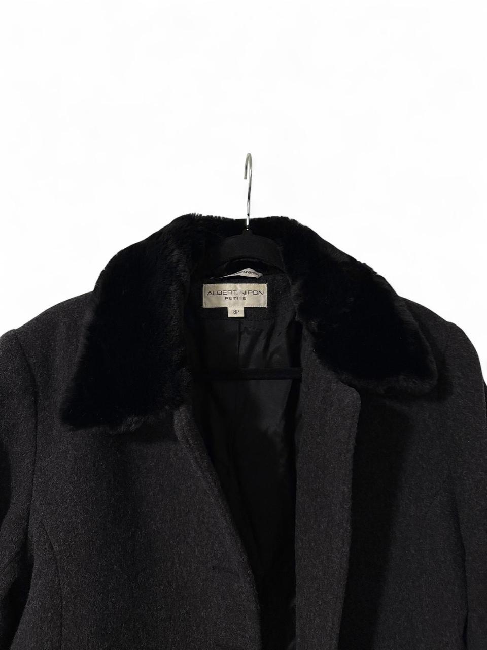 Albert Nipon Women's Wool Coat - Black/Grey - 8 –… - image 2