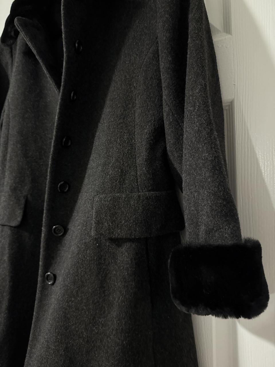 Albert Nipon Women's Wool Coat - Black/Grey - 8 –… - image 3