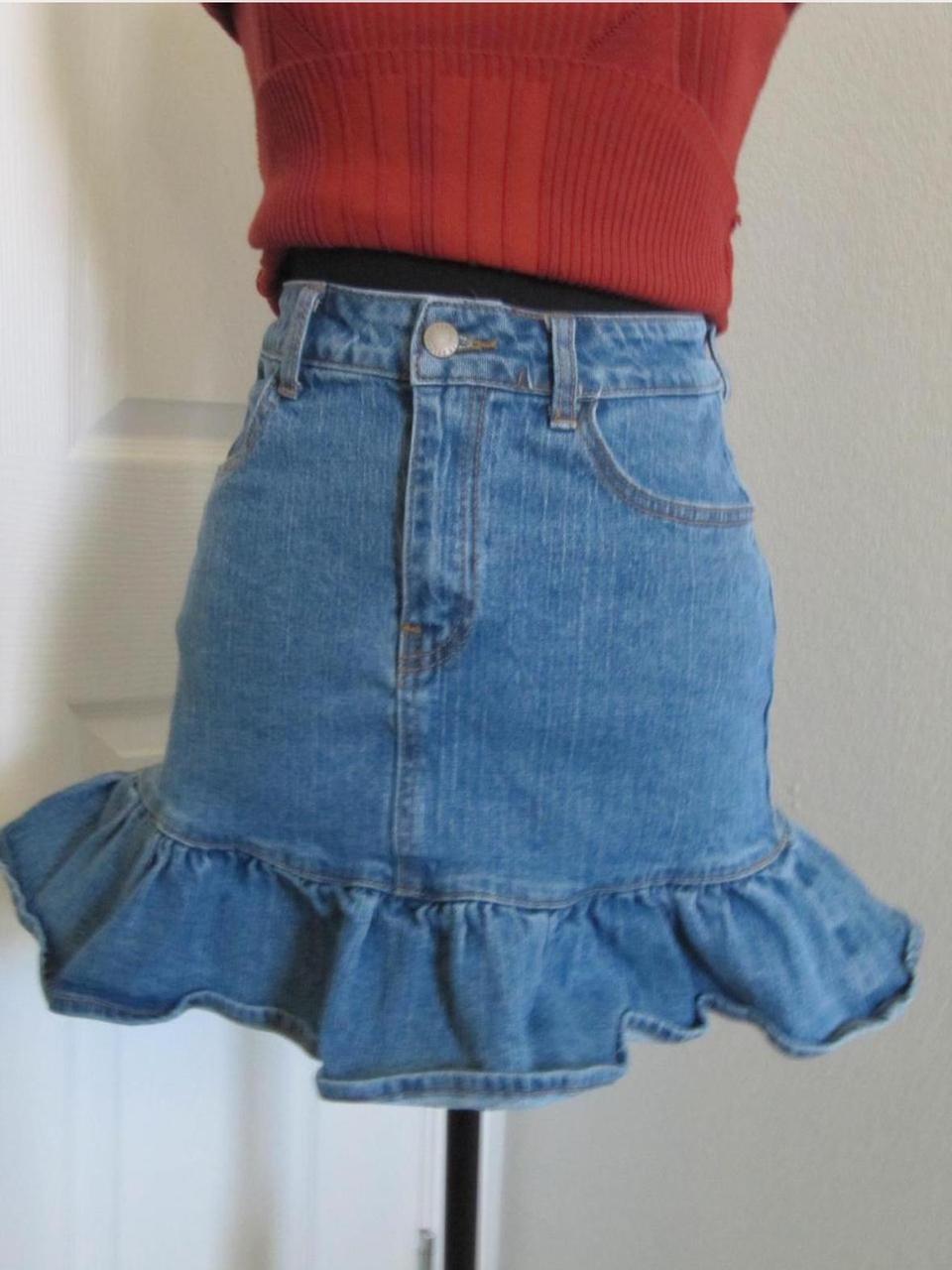 Brandy Melville Women's Going out Skirt Blue S – BRANDY DENIM