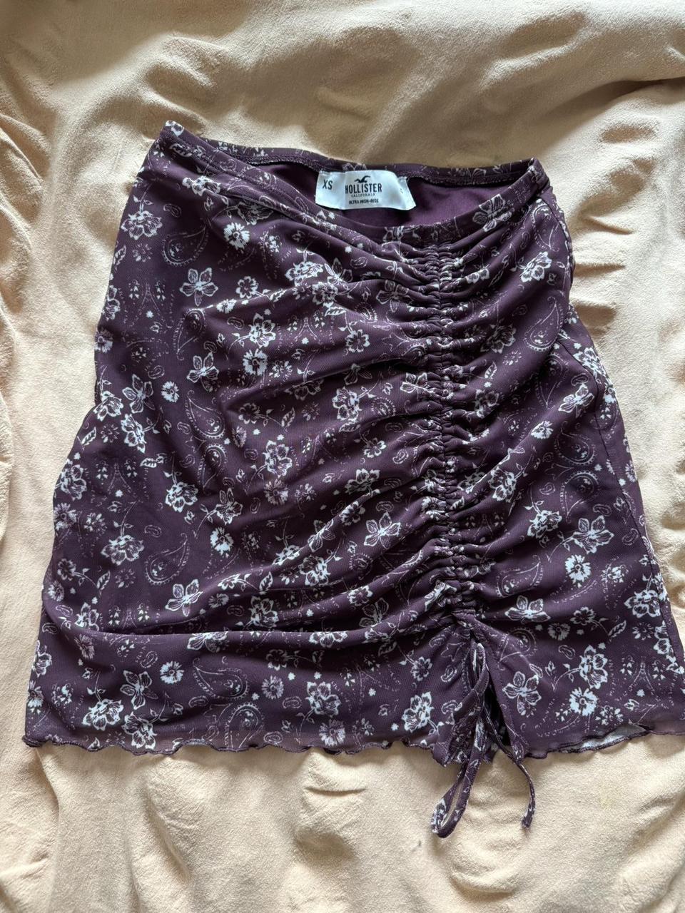 Purple skirt hollister best sale