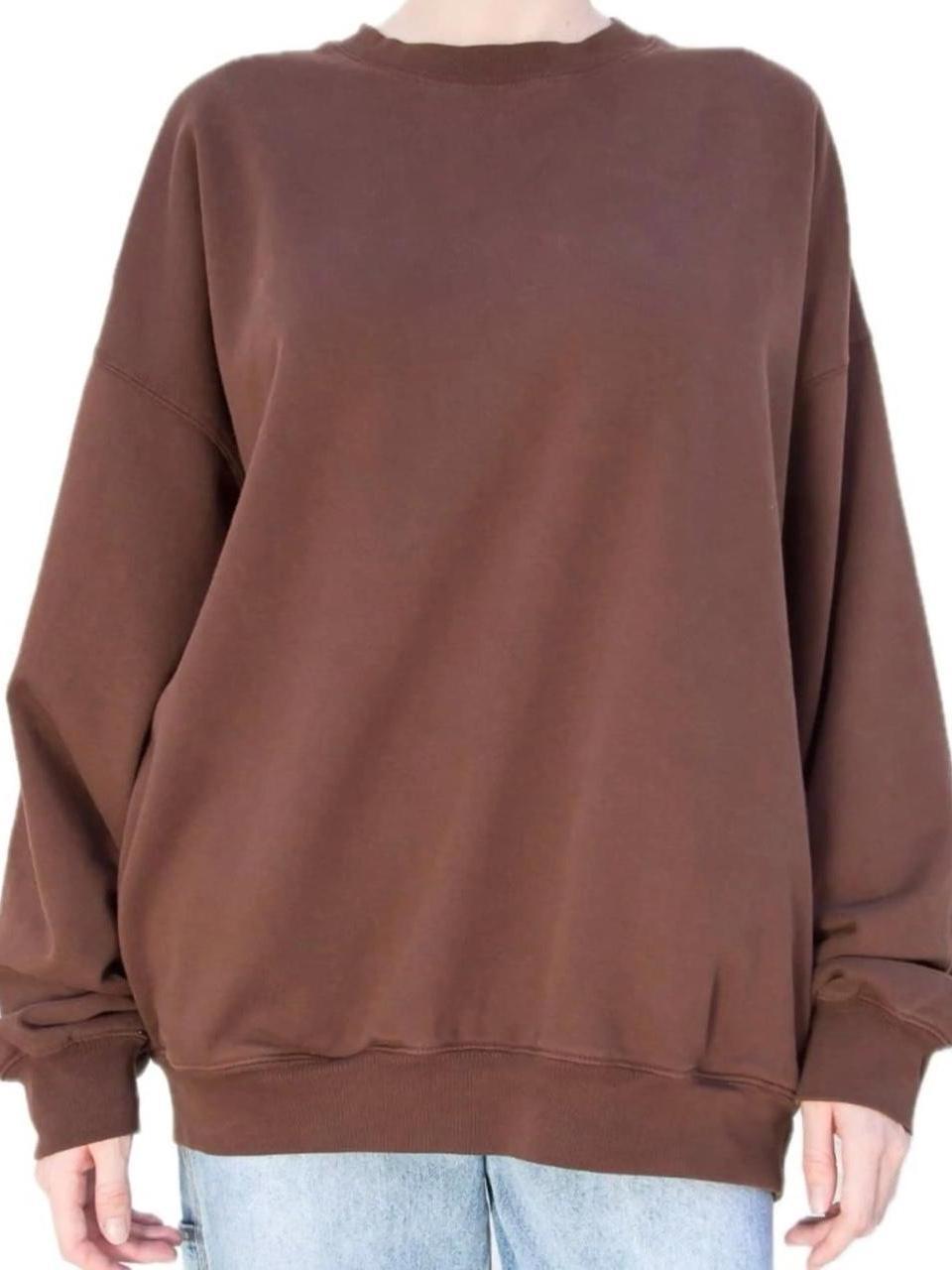 Brandy Melville Women's Sweatshirt Brown/Tan One size – Cute