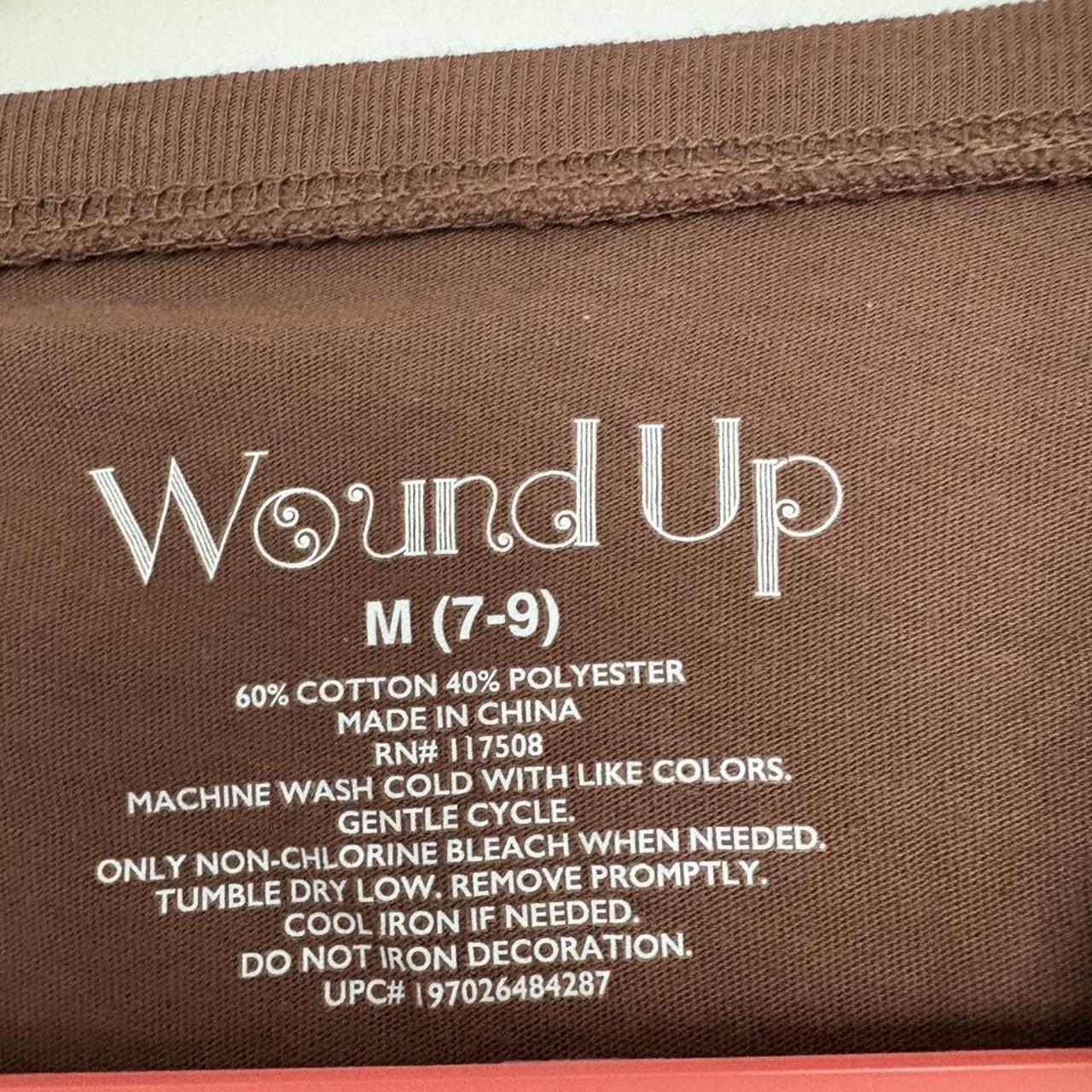Wound up women's brown t-shirt