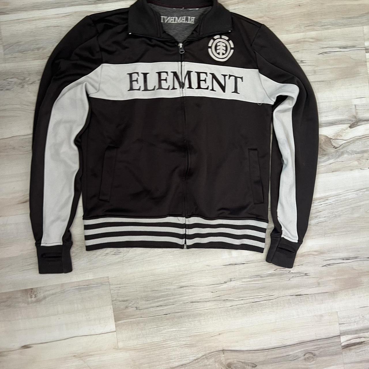 Brown vintage element zip up Size Depop