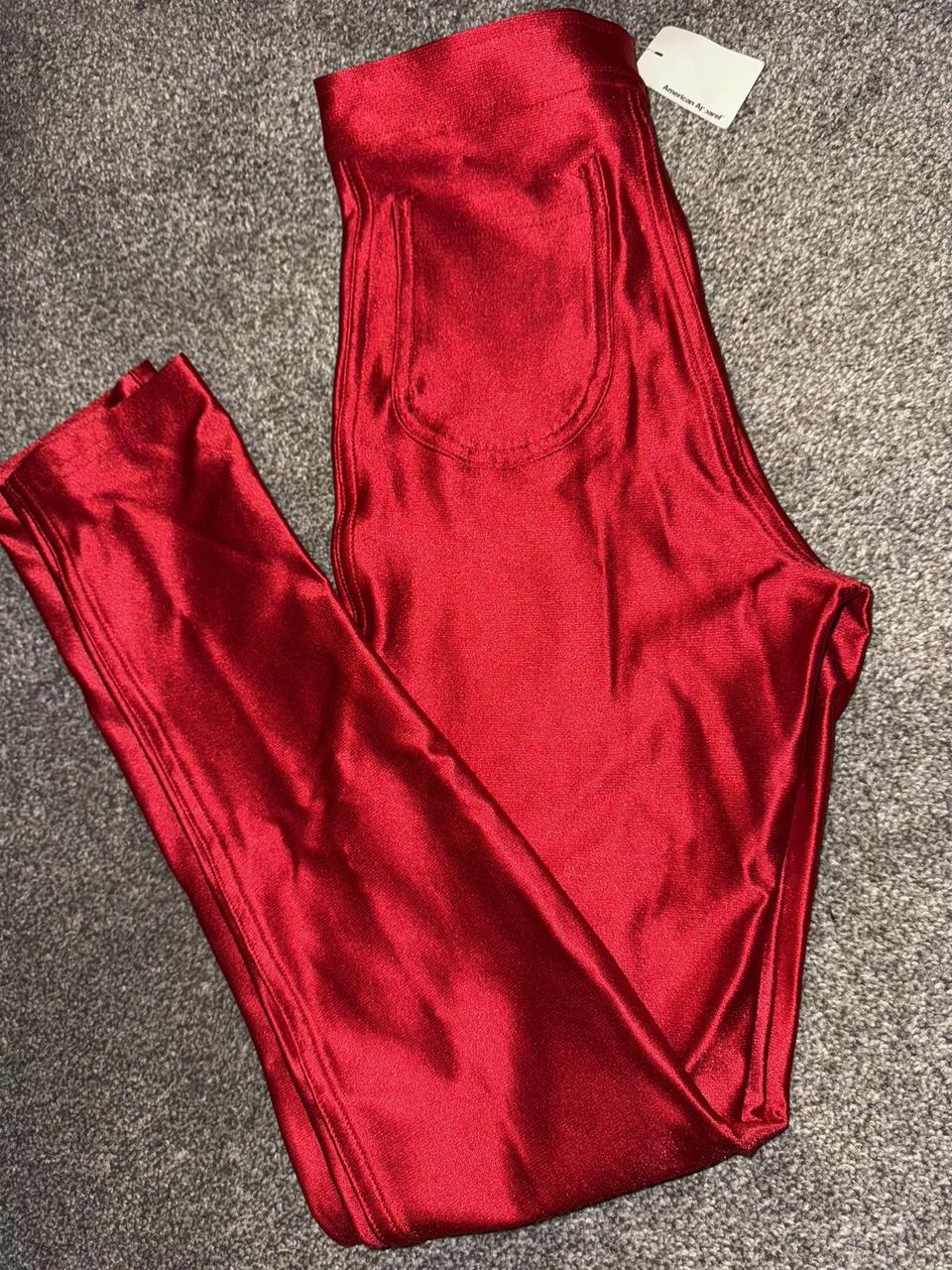 American Apparel Women's Pants Red 25