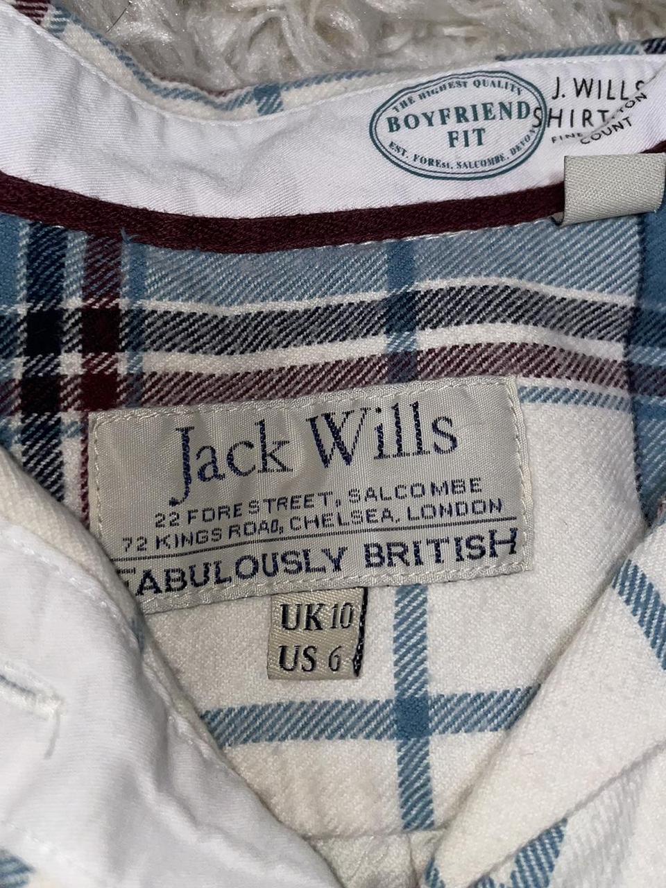 Jack Wills Women's Blue and White Shirt (3)