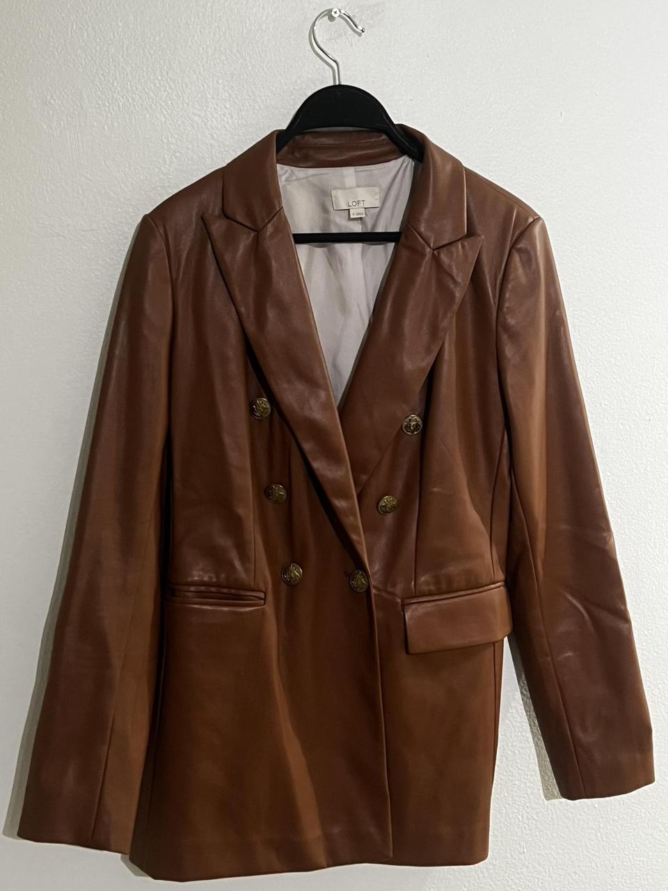 LOFT Women's Blazer Jacket Tan/Brown – Caramel Brown LOFT - Main Image
