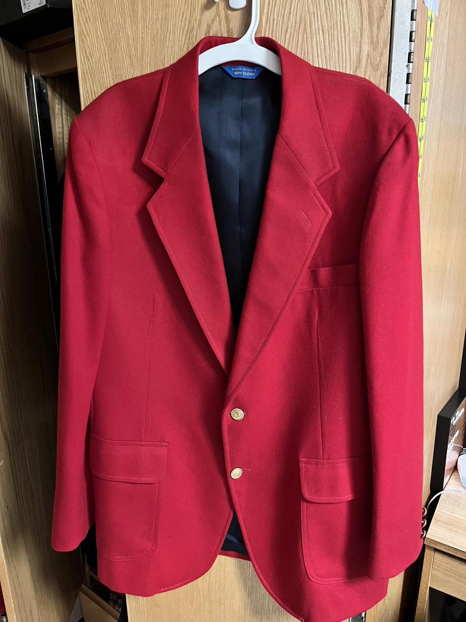 Pendleton Men's Tailored jacket - Red – Vintage P… - image 1