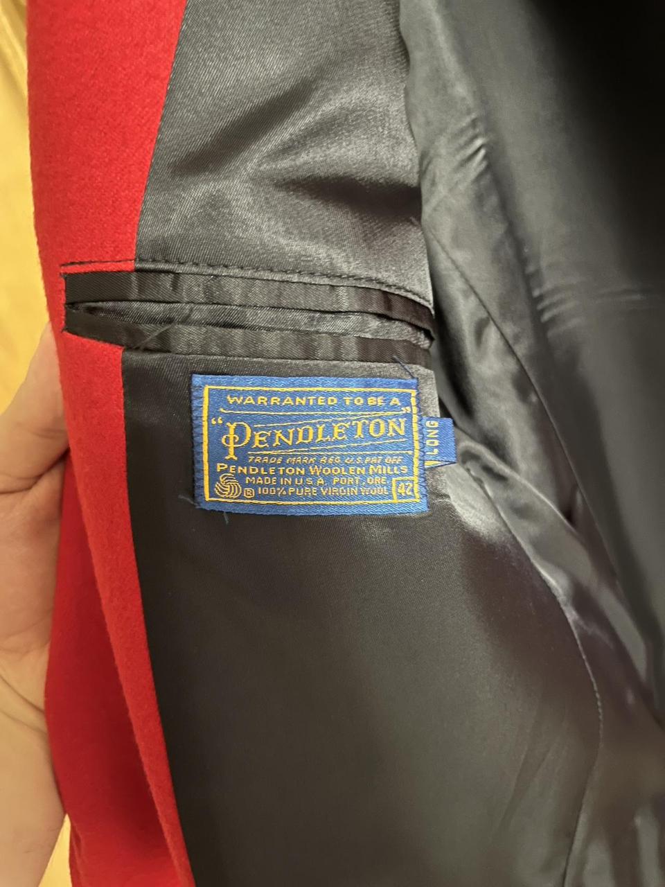 Pendleton Men's Tailored jacket - Red – Vintage P… - image 2