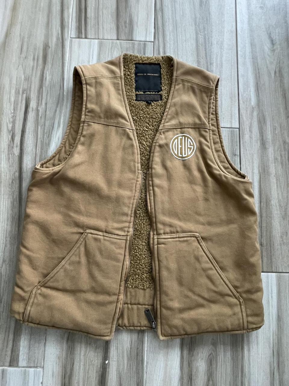 Deus Ex Machina heavy duty canvas vest. Size M. Deus - Depop