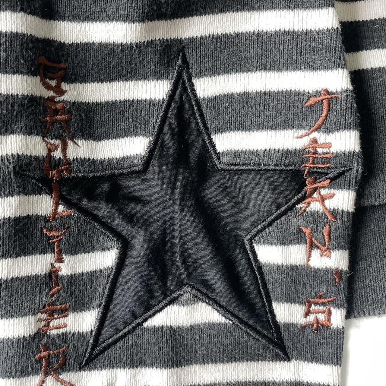 Vintage Jean Paul Gaultier striped zip up top with | Depop