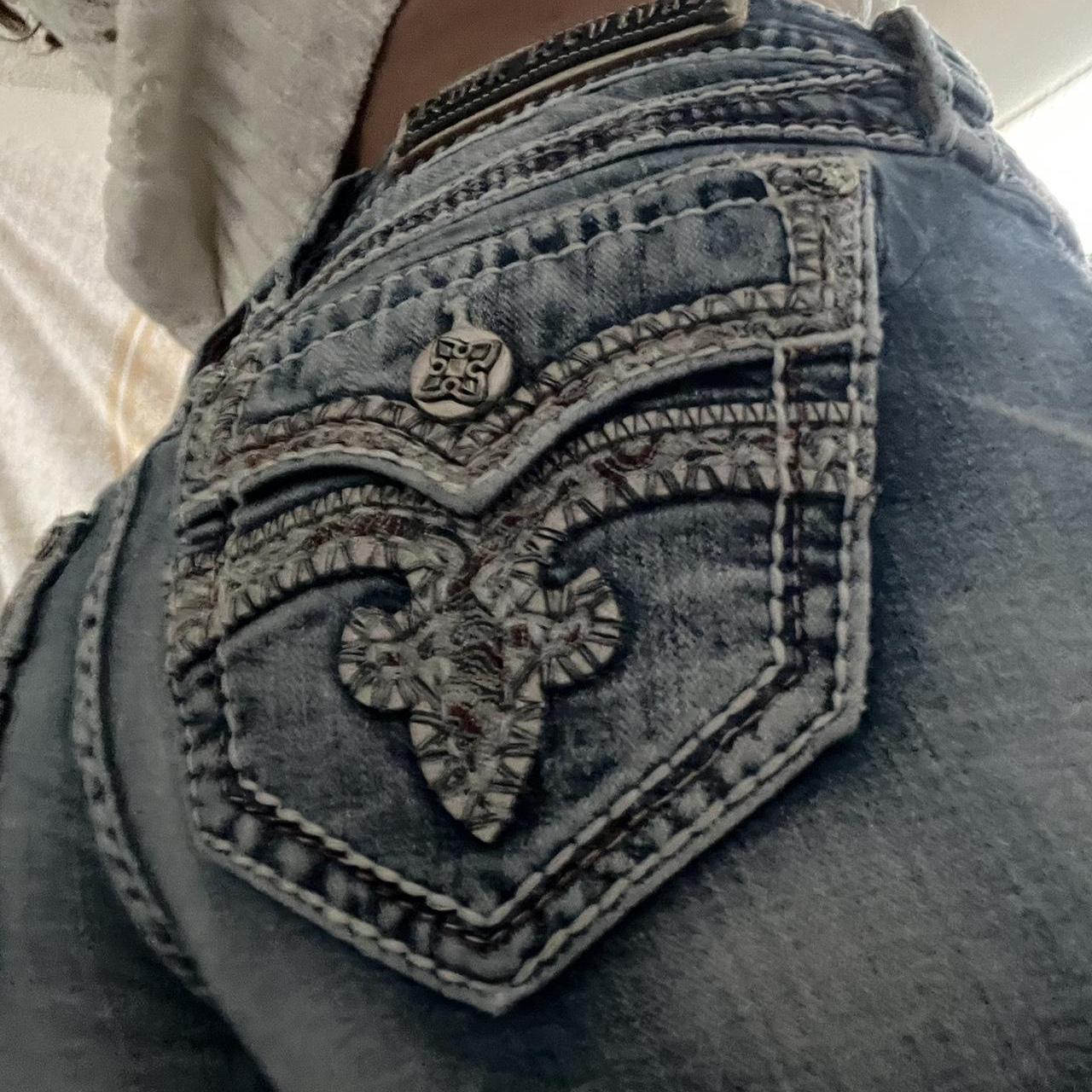 Low rise rock revival shorts Size: w28 superrr... - Depop