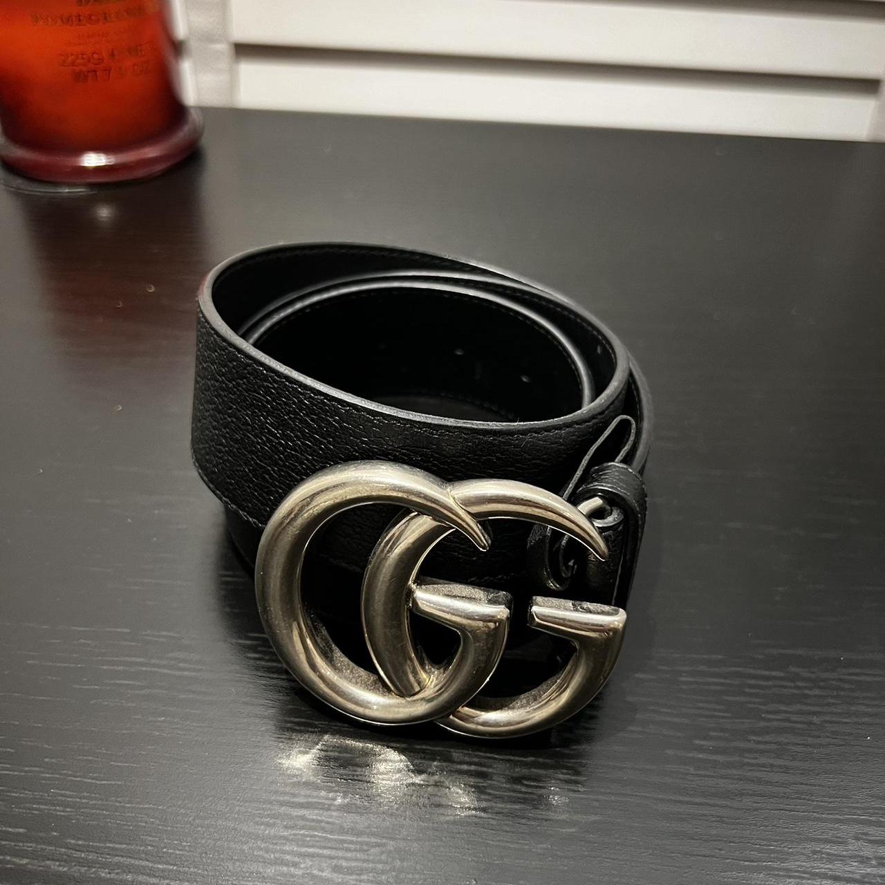 mens silver gucci belt