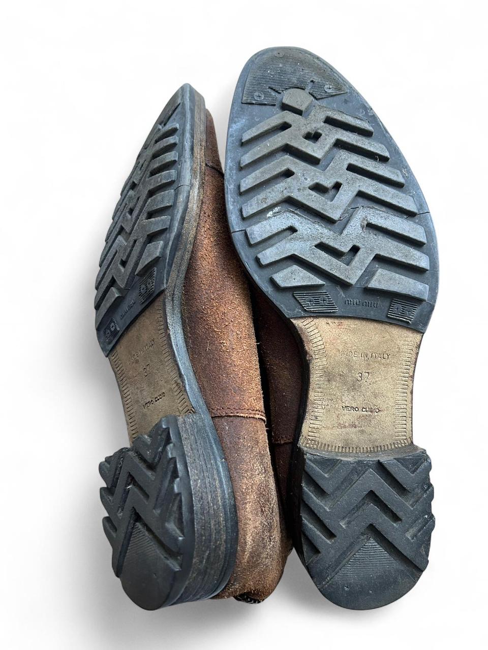 Miu Miu Women's Biker Boots - Brown - US 7 – Miu … - image 4