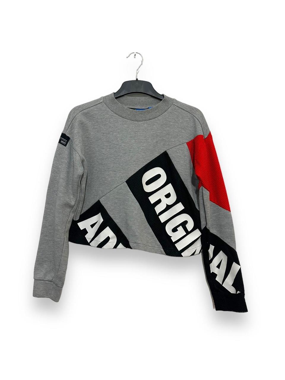 Adidas equipment sale cropped sweatshirt