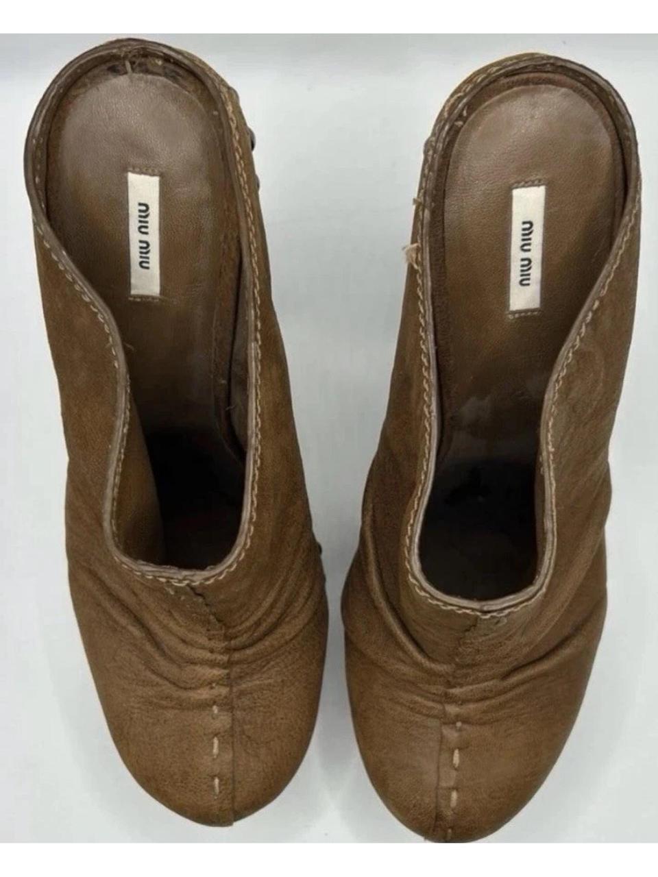 Miu Miu Women's Clogs - Brown/Tan - US 6 – Miu Mi… - image 5