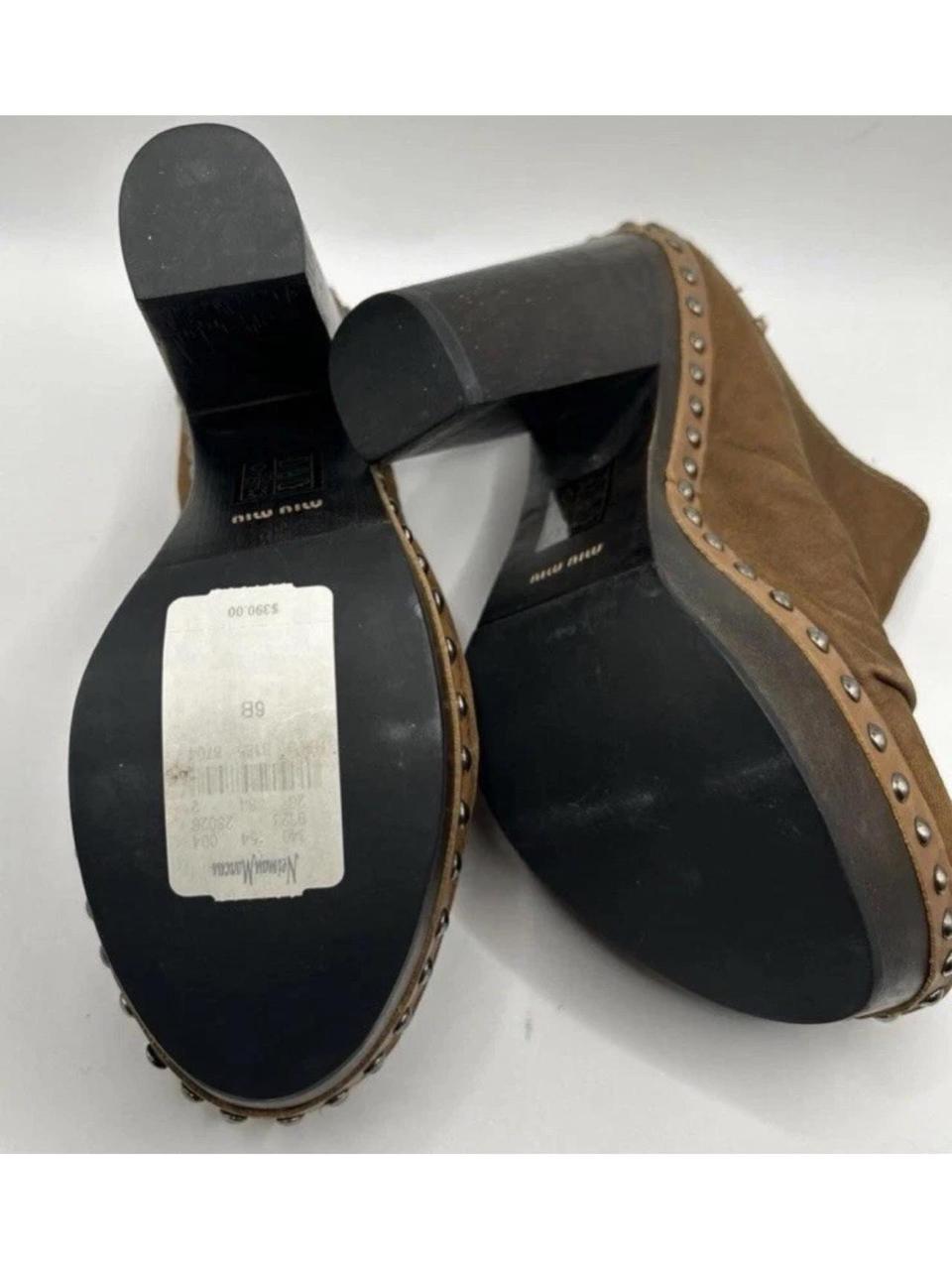 Miu Miu Women's Clogs - Brown/Tan - US 6 – Miu Mi… - image 7
