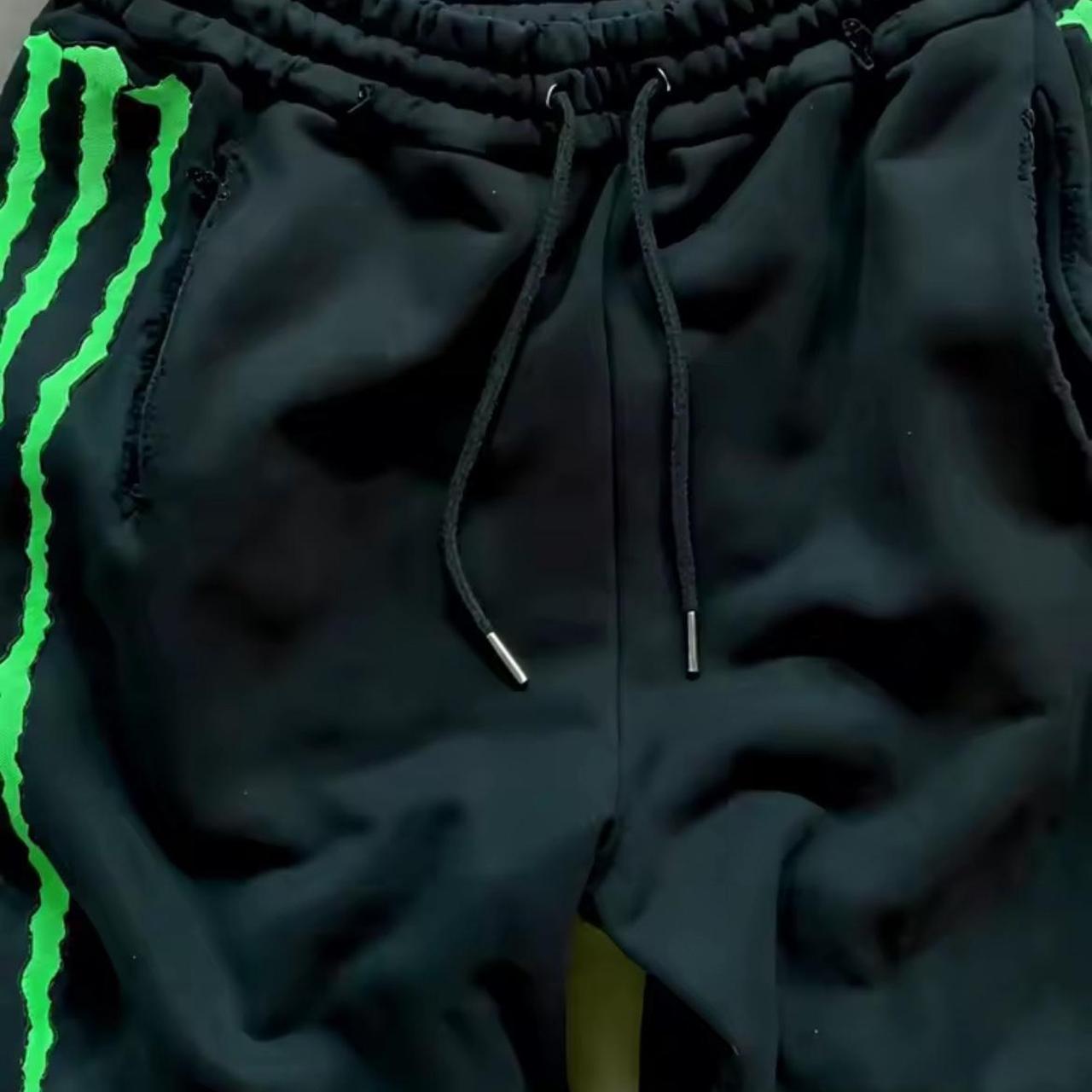 Black and green Monster sweatpants (baggy) Sizes... | Depop