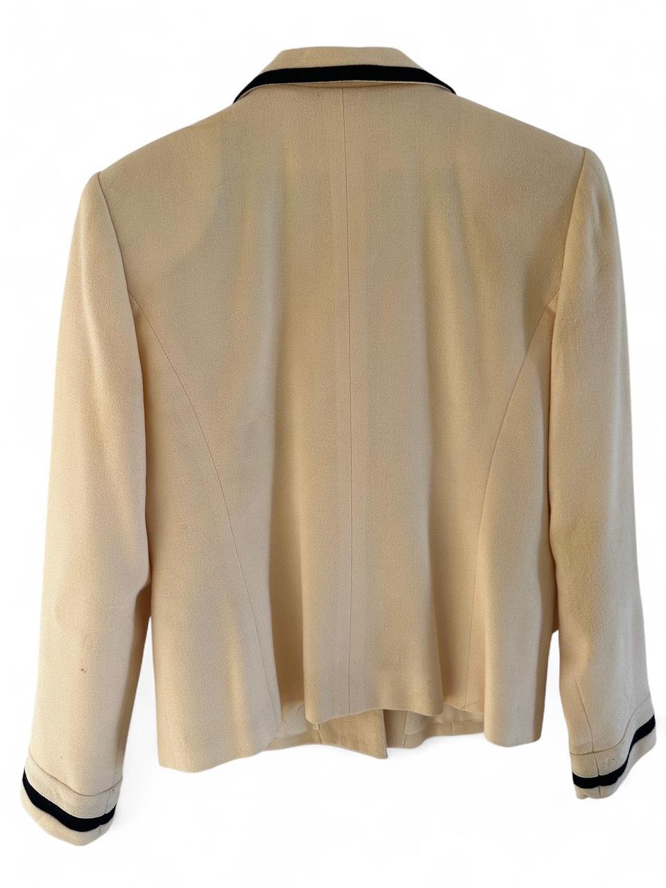 Albert Nipon Women's Wool Jacket - Cream/Yellow -… - image 6