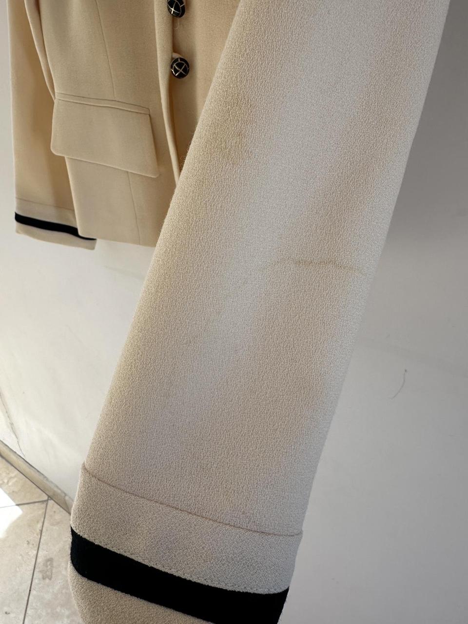 Albert Nipon Women's Wool Jacket - Cream/Yellow -… - image 5