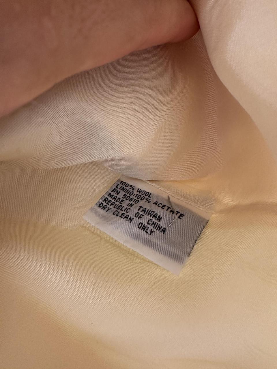 Albert Nipon Women's Wool Jacket - Cream/Yellow -… - image 4