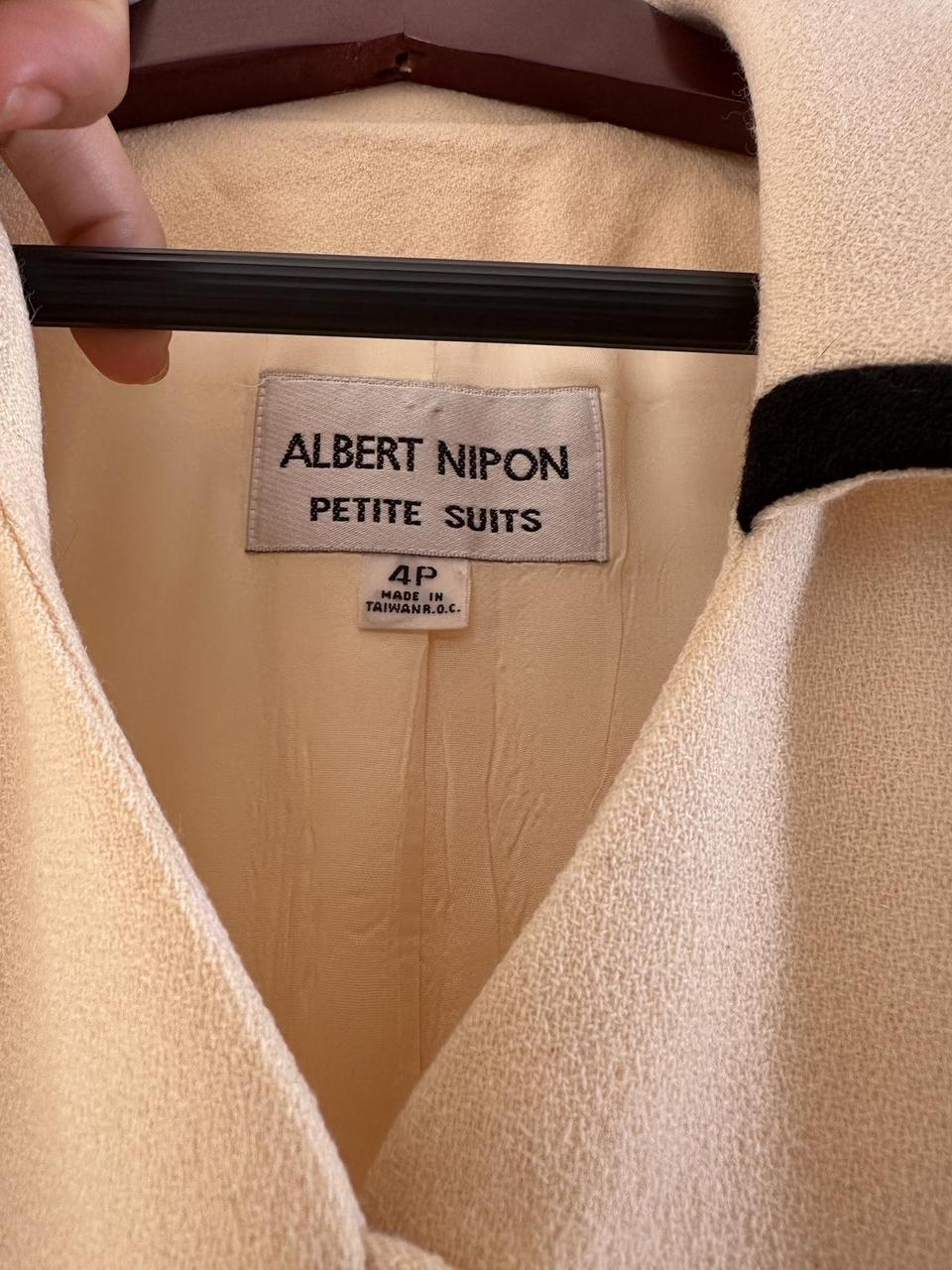 Albert Nipon Women's Wool Jacket - Cream/Yellow -… - image 3