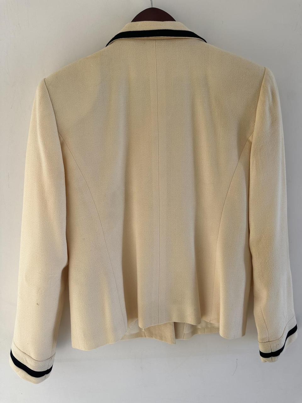 Albert Nipon Women's Wool Jacket - Cream/Yellow -… - image 6