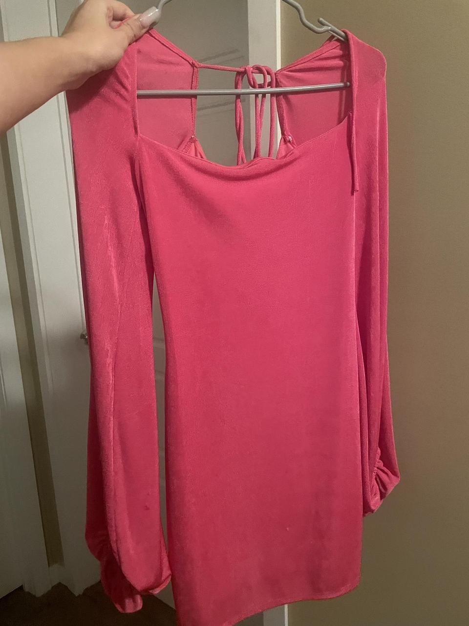 Lucy in the sky dress worn once size medium hot pink Depop