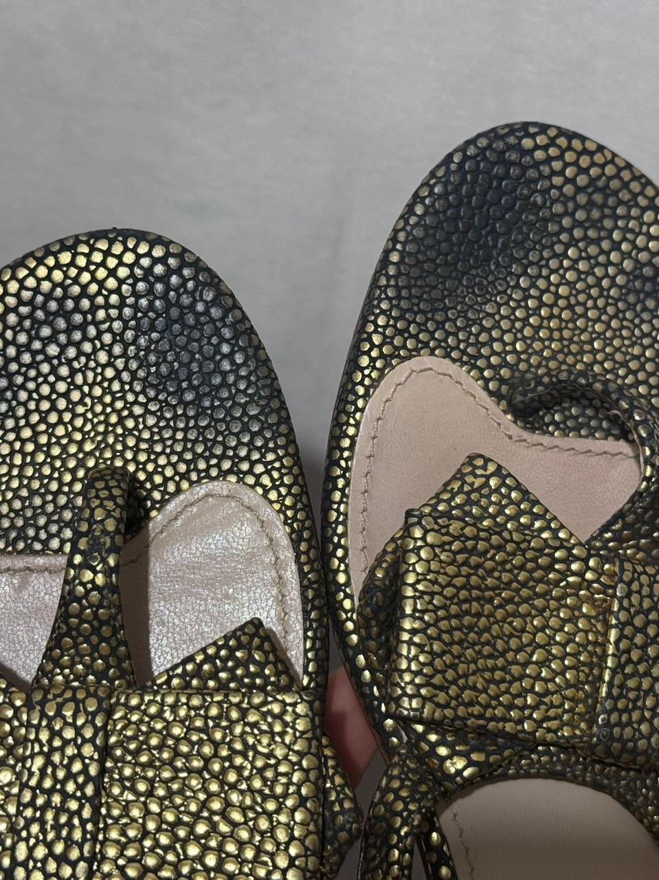 Miu Miu Women's Sandals - Gold/Multi – Miu Miu go… - image 8