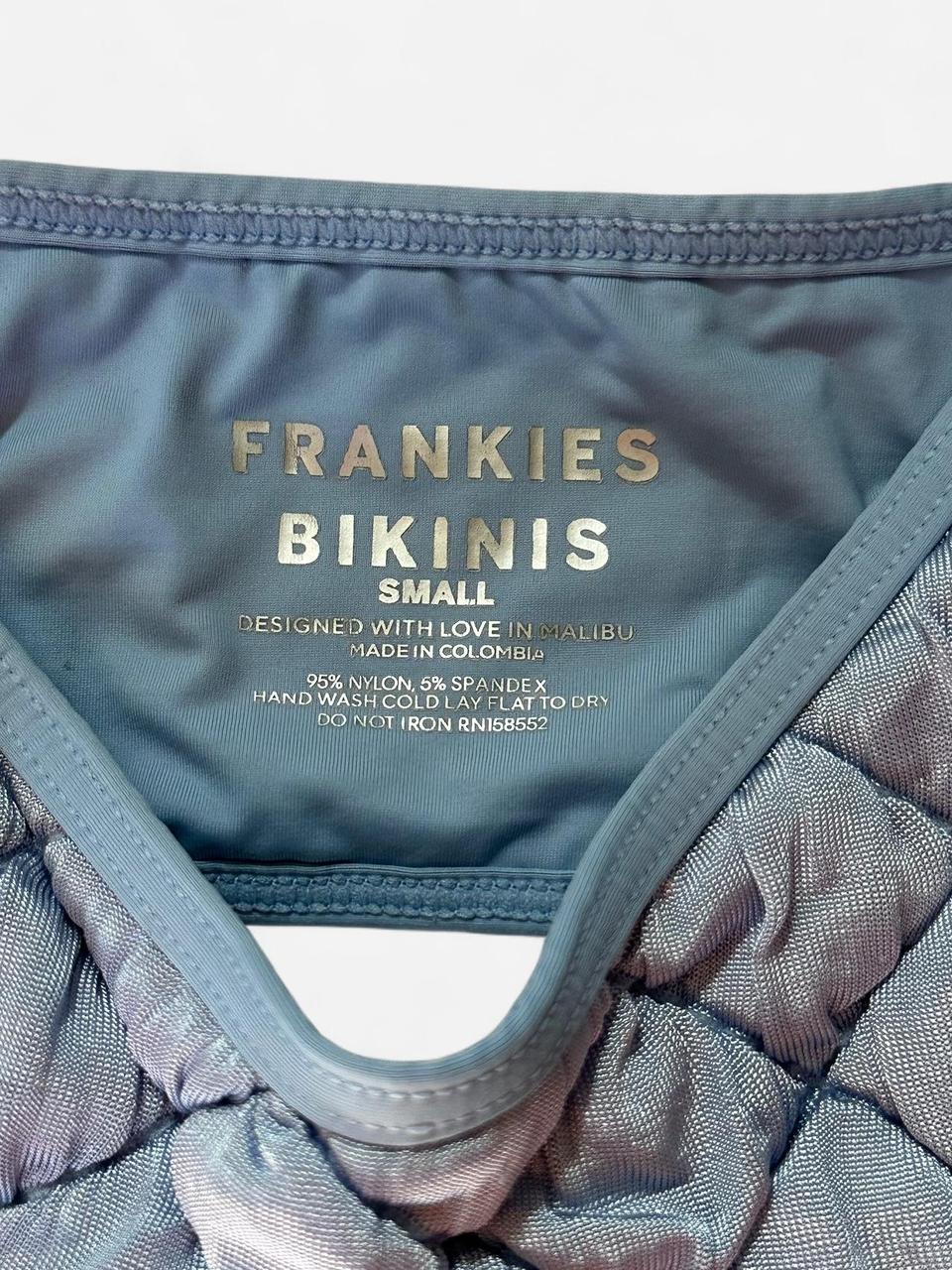 Frankies Bikinis Women's Crop top - Blue/Grey - 2… - image 3