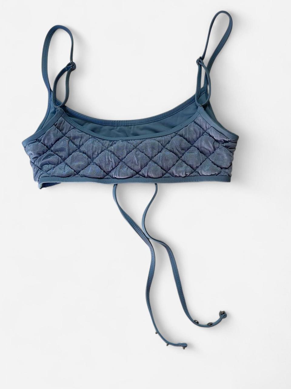 Frankies Bikinis Women's Crop top - Blue/Grey - 2… - image 4