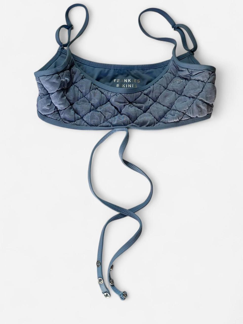 Frankies Bikinis Women's Crop top - Blue/Grey - 2… - image 2