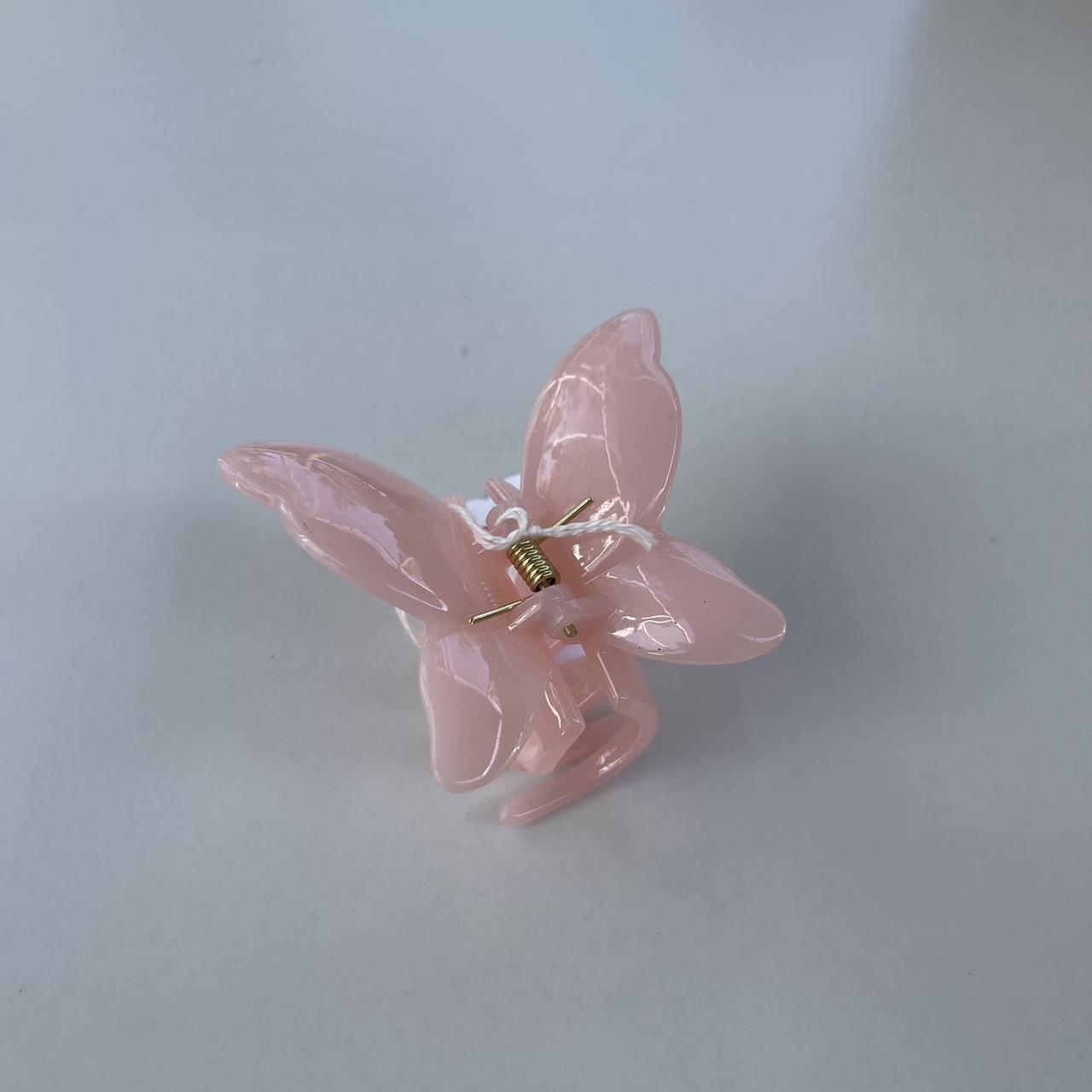 Pink Butterfly Claw Clip 🎀 The cutest and daintiest... - Depop