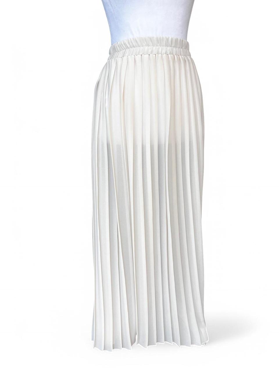 Women's Skirt - White/Cream - S – White pleated m… - image 1