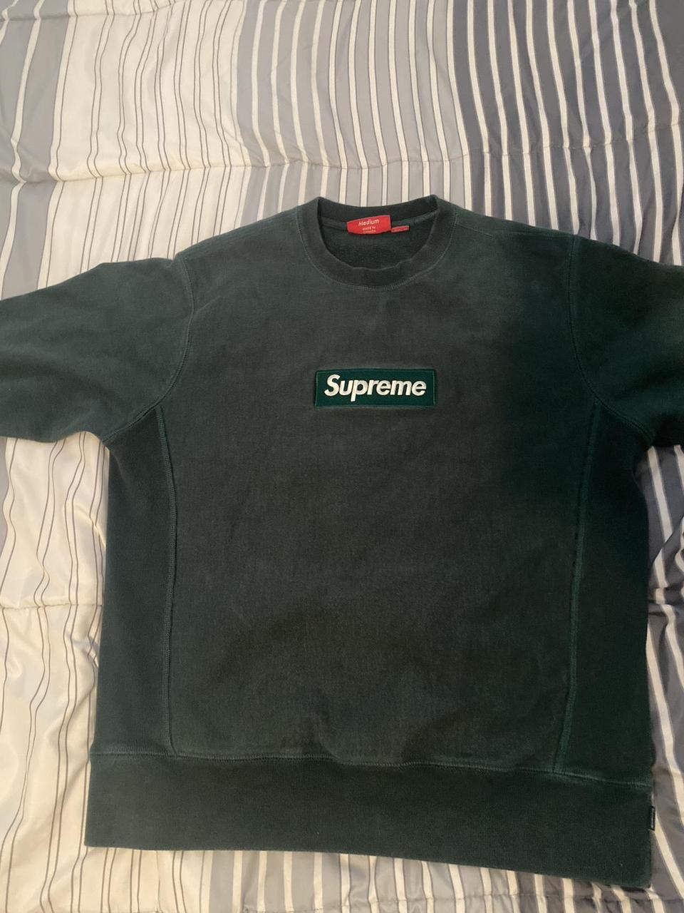 Green box logo crewneck best sale