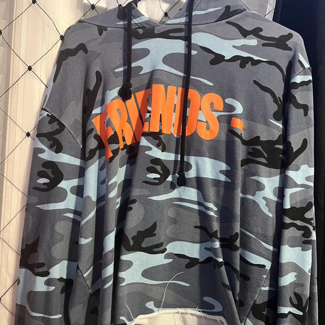 Vlone Cropped Camo Hoodie -One of my Depop